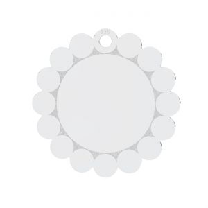 Anhanger runder*sterling silber 925*LKM-2201 - 05 15x15 mm