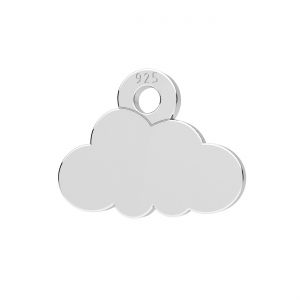 Wolke mini anhänger silber 925, LKM-3268 - 0,50 6,7x8,6 mm