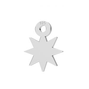 Sonne mini anhänger, silber 925, LKM-3270 - 0,50 7x8,8 mm