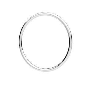 Runder ring, sterling silber 925, OB 1x19,4 mm