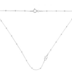 Halskette Basis, sterling silber 925, A 030 PL 2,0 CHAIN 76 45 cm