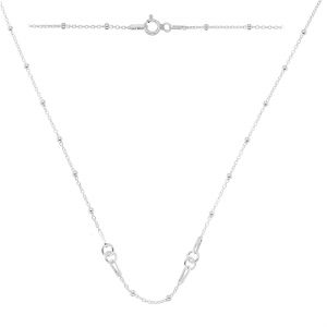 Halskette Basis, sterling silber 925, A 030 PL 2,0 CHAIN 77 45 cm