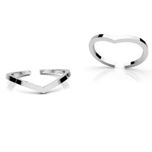 Einfacher ring*silber 925*U-RING ODL-01227 1,2x1,2 mm