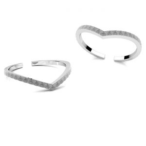 Einfacher ring*silber 925*U-RING ODL-01218 1,2x1,2 mm