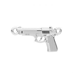 Beretta Pistole anhänger*sterling silber 925*CON 2 ODL-01446 12,2x25,3 mm