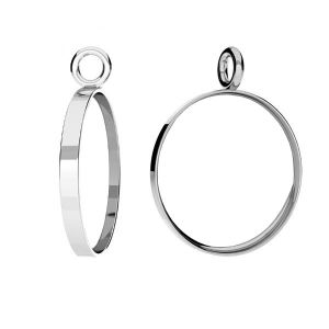 Ring anhanger, sterling silber 925, Pendant 019 1,8x22 mm