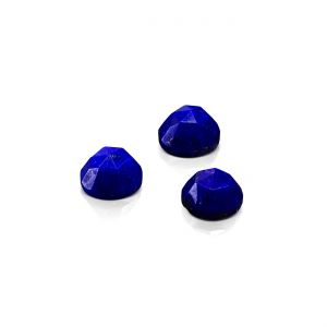 Facettierte Runde Rosette - Lapislazuli 4 MM