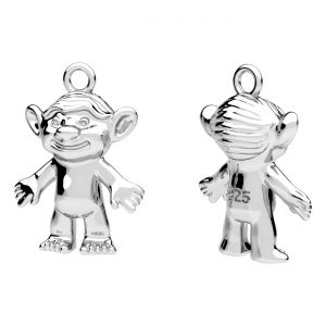 Anhänger - Drache*silber AG 925*CON-1 OWS-01138 12x16,3 mm