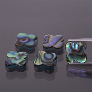 Kleeblatt aus Paua-Muschel 12x12 MM