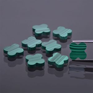 Kleeblatt aus Malachit 8x8 MM