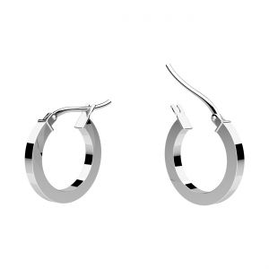 Runde reifen ohrringe 1,6 cm*sterling silber AG 925*KL-KB OR 2x12 mm