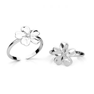Universeller Ring - Katze mit Garn*silber AG 925*U-RING OWS-01173 12,5x20 mm