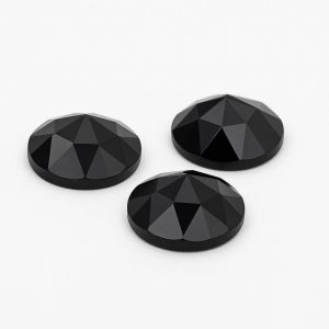 Runder Stein, Rosenschliff - Onyx 15,1 MM