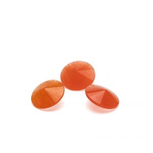 Runder Stein, rivoli - Oranger Jade 12 MM