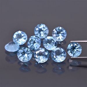 Runder Stein, Kegelschliff - Sky Opal 6 MM
