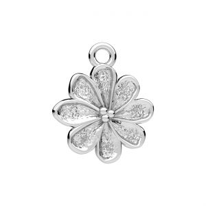 Anhänger - Blume*silber AG 925*CON-1 ODL-01624 13x15,5 mm