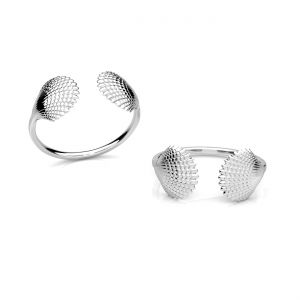 Universeller Ring - Muscheln*silber AG 925*U-RING OWS-00739 9,2x19,7mm