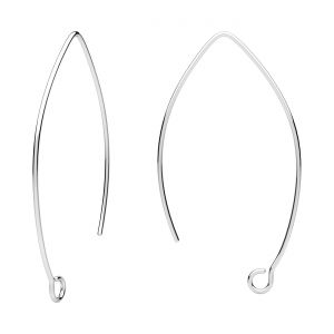 Offener Schnappverschluss - Fischtyp*silber AG 925*BRY 6 0,85x22x42 mm