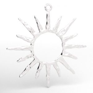 Anh&auml;nger - doppelte Blume*silber AG 925*CON-1 S-CHARM 829 29,9x31,5 mm