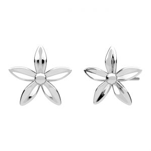 Kleiner Blumen-Stecker*silber AG 925*KLS ODL-01621 13,9x14,6 mm