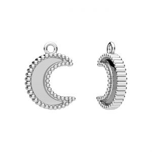 Mond anhänger, harzbasis*silber AG 925*CON-1 ODL-01614 12,4x17 mm