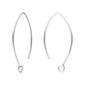 Offener Schnappverschluss - Fischtyp*silber AG 925*BRY 6 0,85x22x42 mm