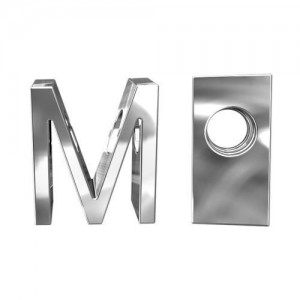 Pendant - letter M*sterling silver AG 925*ALF M
