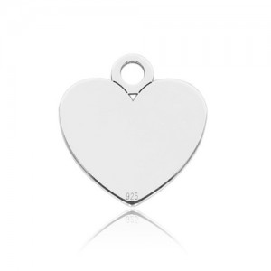 Pendant - heart for engraving*sterling silver AG 925*BL 978 - 0,8 mm
