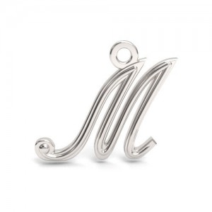 Pendant - decorative letter M*sterling silver AG 925*LETTER M