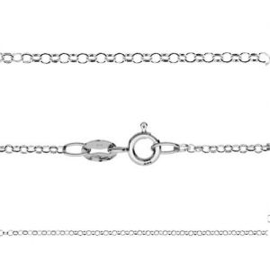 Rolo-Kette mit Verschluss, diamantiert*silber AG 925*R000S DN - 45 cm