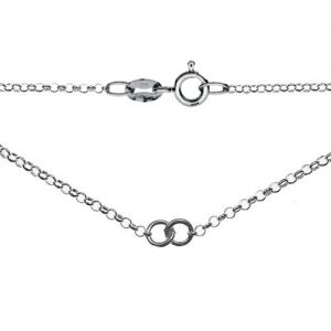 Rolo-Kette mit Verschluss*silber AG 925*S-CHAIN 6 - 40 cm
