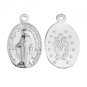 Pendant - medallion Virgin Mary*sterling silver AG 925*S-CHARM 438  