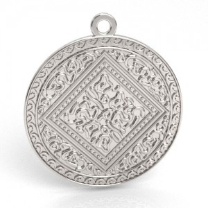 Pendant - oriental medallion*sterling silver AG 925*S-CHARM 744  