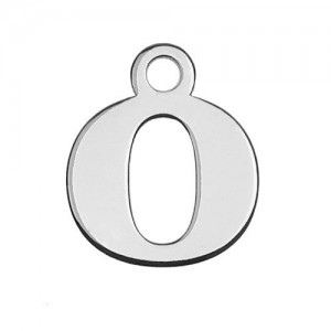 Zawieszka litera O srebro 925 MBL O - 0,4 mm
