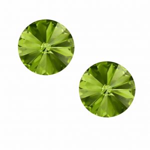Runder Rivoli-Stein 10,54 mm Olivine F - 1122 SS 47 OLIVINE F