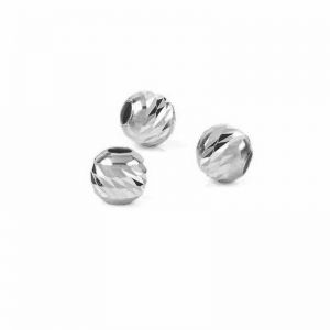 Durchlaufperle mit offenem Ring f&uuml;r CHARMS*silber AG 925*OVD 3x4,5 mm