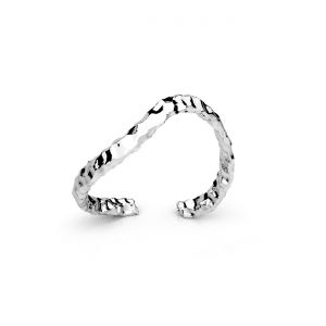 Universalring - geh&auml;mmert*silber AG 925*U-RING ODL-01647 7x19,7 mm