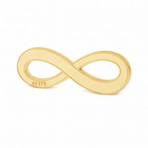 Unendlichkeitszeichen anh&auml;nger*gold AU 375*LKZ9K-30015 - 0,30 6x16 mm