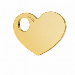 Goldener Anh&auml;nger - Celebrytka - Herz*Gold AU 375*LKZ9K-30006 - 0,30 9,4x12 mm