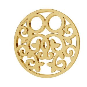 Runden gold anh&auml;nger LKZ8K-30005 - 0,30 13x13 mm