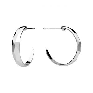 Ohrstecker - facettiert*sterling silber AG 925*KLS ODL-01656 3,5x17,3 mm