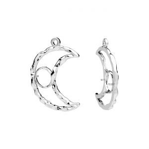 Anh&auml;nger - Mond, Fassung f&uuml;r Natursteine, Kegel 6 mm*silber AG 925*CON-1 OWS-01314 13,5x16 mm