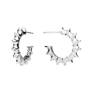 Steckerohrring - Muscheln*silber AG 925*KLS OWS-01388 3x20,1 mm